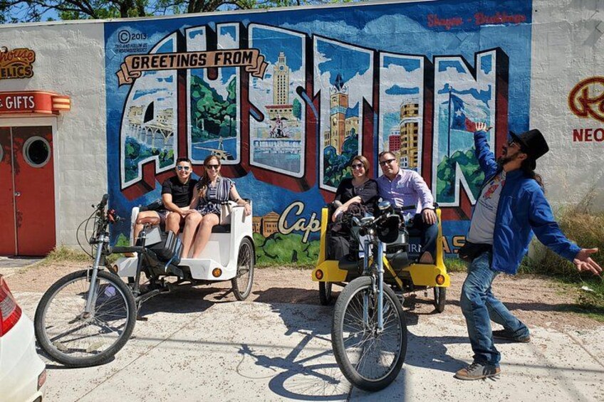 Austin Mural Selfie Tour by Pedicab 3