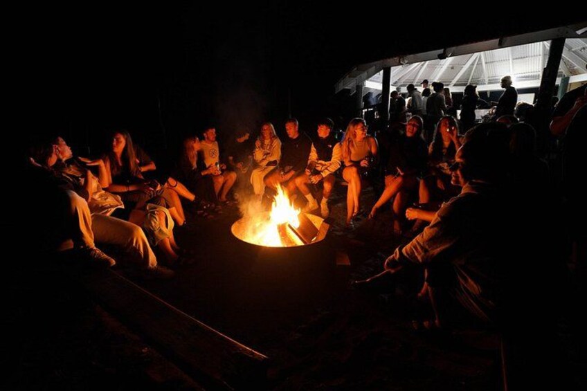 Large undercover camp area with music and kitchen facilities, plus power to charge your phone 3