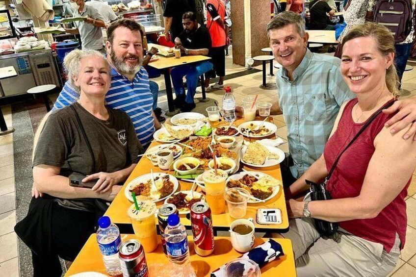 Our American guests sampling a wide variety of local Indian favourites at the ethnic quarter of Little India. 2
