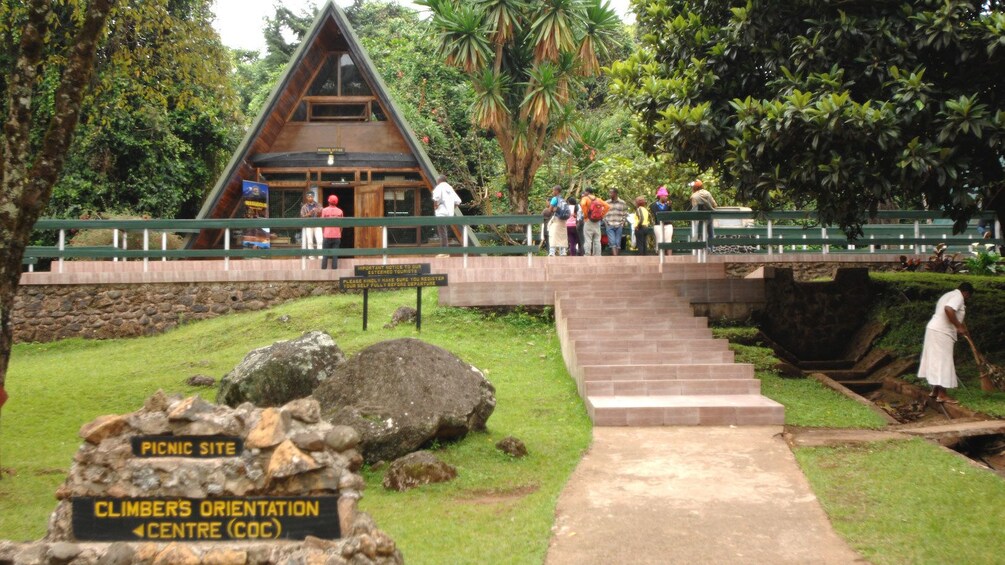 Triangular building at Mount Kilimanjaro National Park in Tanzania