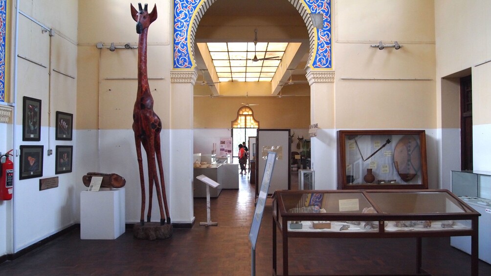 Inside the National Museum in Salaam