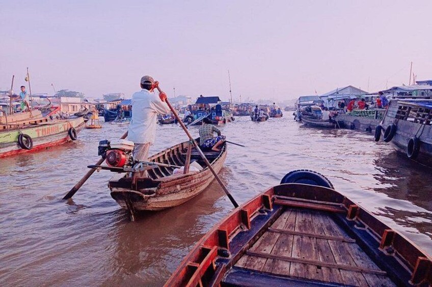 Full-day Cai Rang floating market - explore countryside, make bakery - from HCM 3