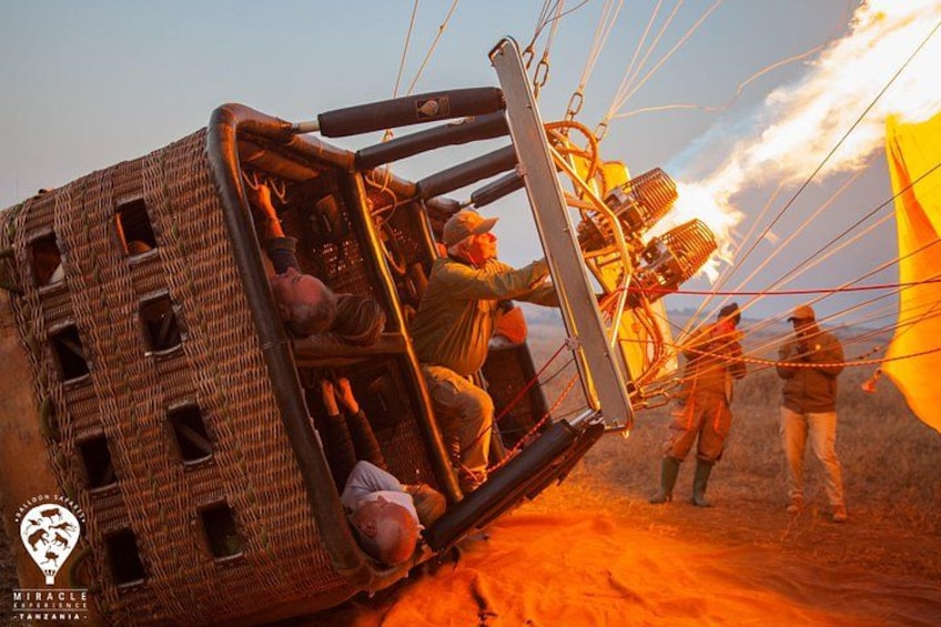 "Rising with the flames! As the hot air fills the balloon, the adventure takes flight! 5