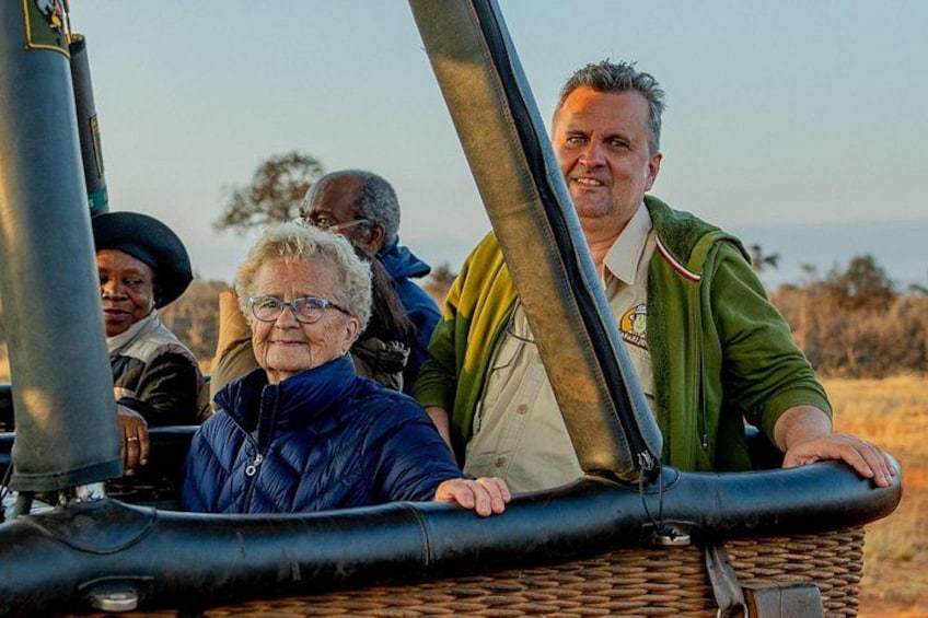 Adventure knows no age! At 87, this guest is taking to the skies, experiencing the Serengeti like never before with Miracle Experience! 3