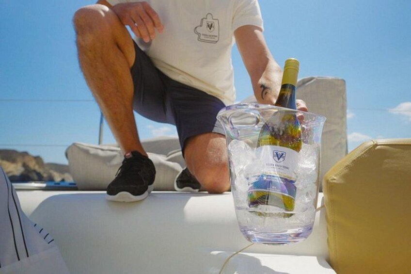 Santorini Platinum Catamaran Cruise with Meal, BBQ and Open Bar 5