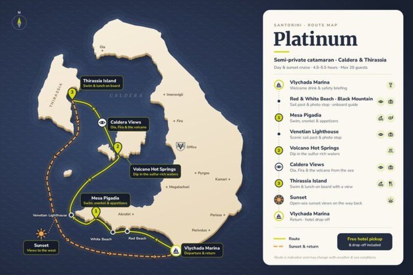 Santorini Platinum Catamaran Cruise with Meal, BBQ and Open Bar 2