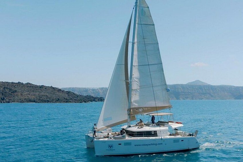Santorini Platinum Catamaran Cruise with Meal, BBQ and Open Bar 3