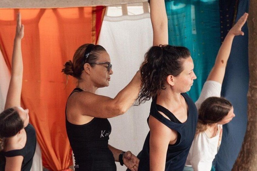 Sunrise yoga class overlooking the beach, the sea & sunrise . 2