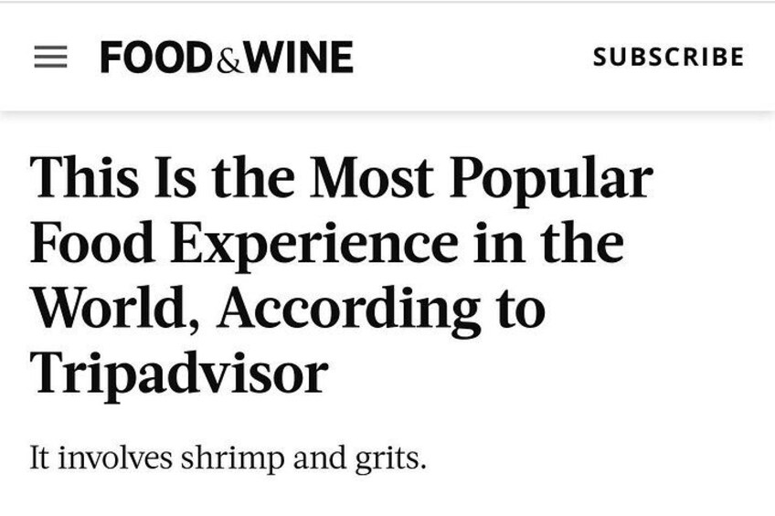 Un menú con el título 'FOOD&WINE' y el subtítulo 'SUSCRÍBASE'. 2