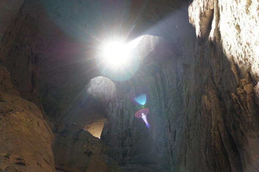 Day Tour: God's eyes cave, Saeva dupka cave & Glozehne monastery