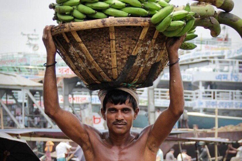 A busy day in Sadarghat central River port