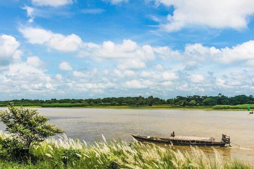 Sonargaon: Boat on the River Meghna