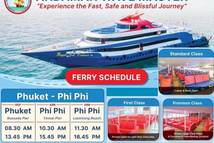 Horario de ferry entre Phuket y Phi Phi. 1