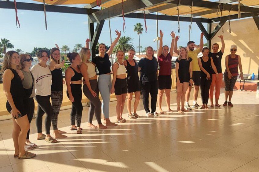 Aerial Yoga Experience in Maspalomas, Spain 3