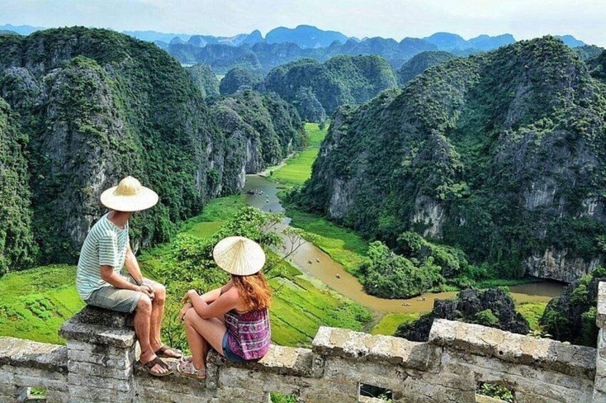 Panoramic of Tam Coc View from Mua Cave 2