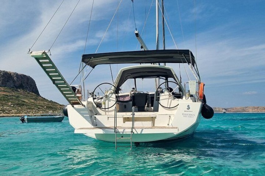 Private Sailing Cruise, Balos and Gramvousa with meal and drinks. 3