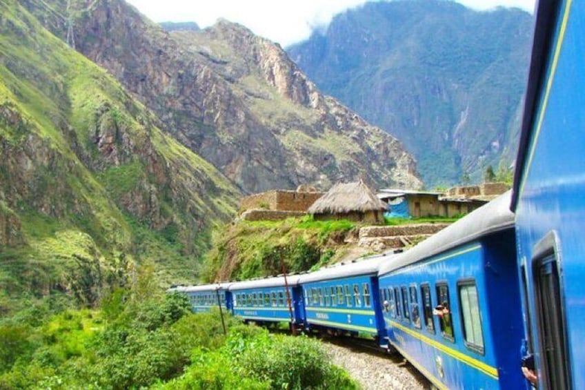 by train to Machu Picchu 5
