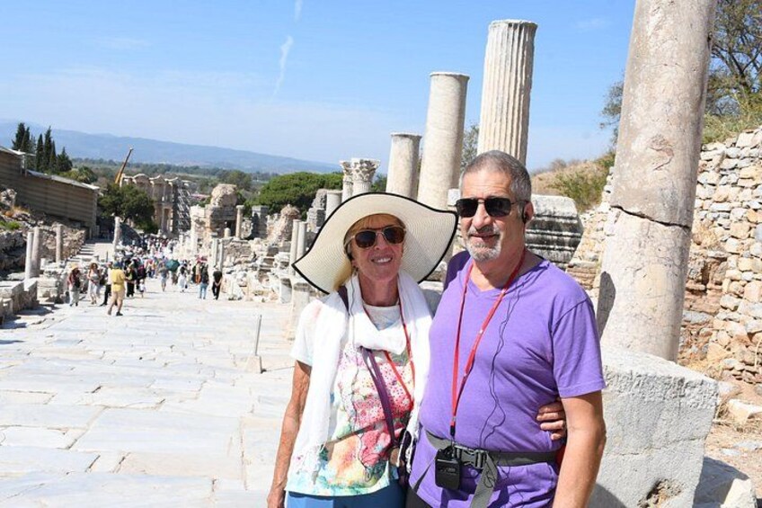 Ancient ruins with columns and stone steps. 2