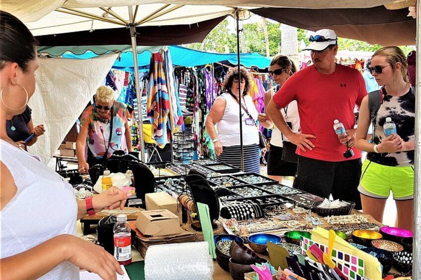 Marigot open-air souvenir market 2