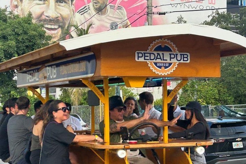 Miami Pedal Pub Wynwood Arts District Party Bike Pub Crawl 4