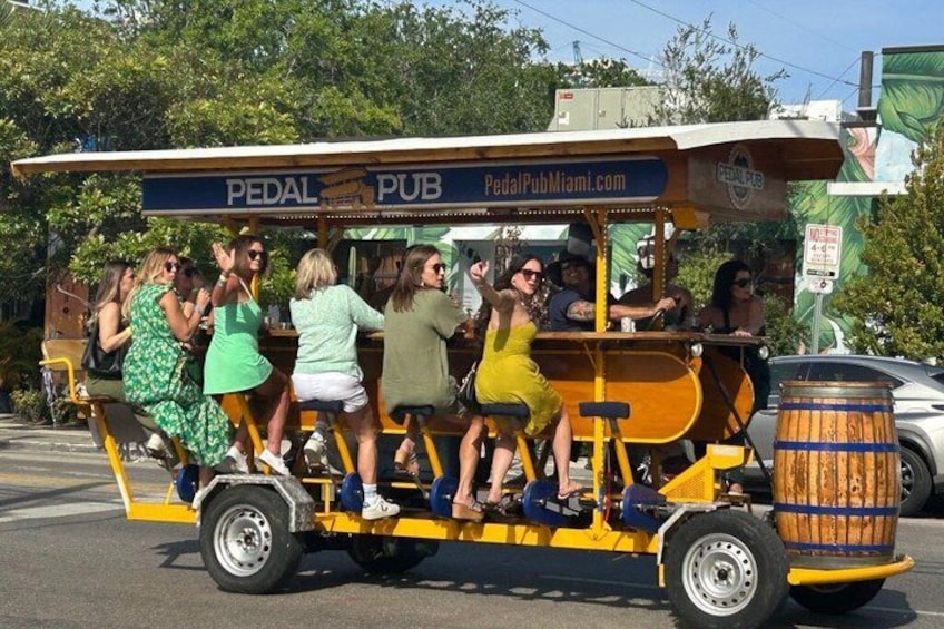 Miami Pedal Pub Wynwood Arts District Party Bike Pub Crawl 5