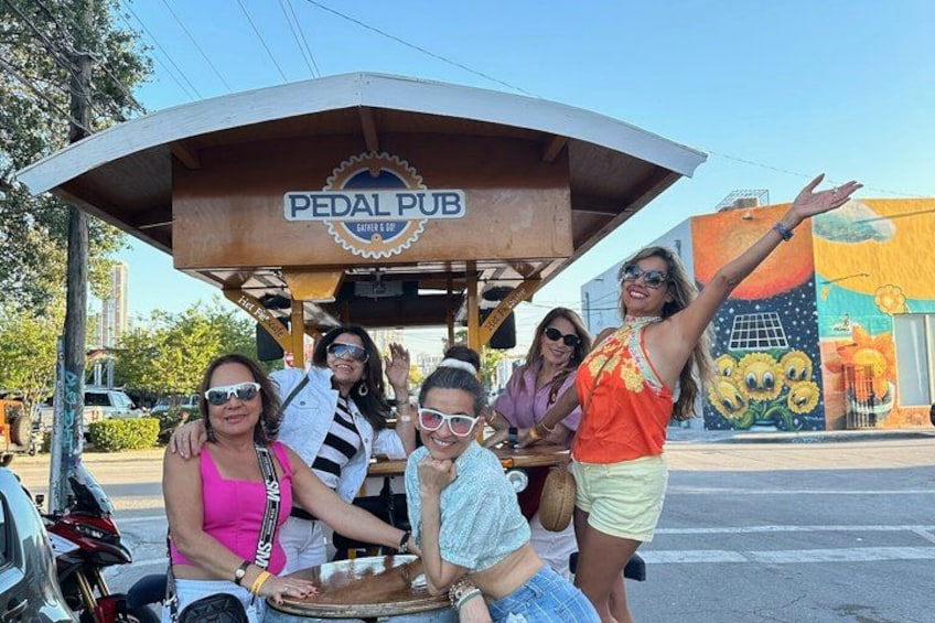 Miami Pedal Pub Wynwood Arts District Party Bike Pub Crawl 4