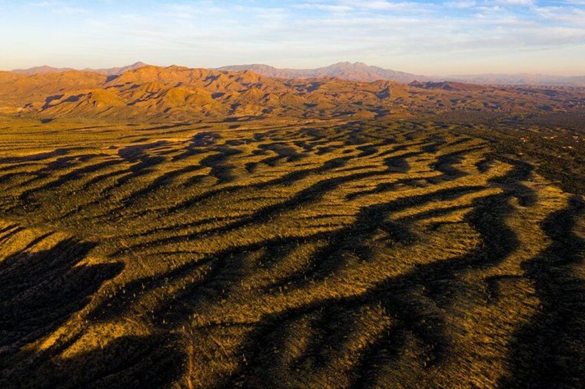 Overhead view of our trail in the Tonto National Forest, Northeast Scottsdale, Arizona. 4