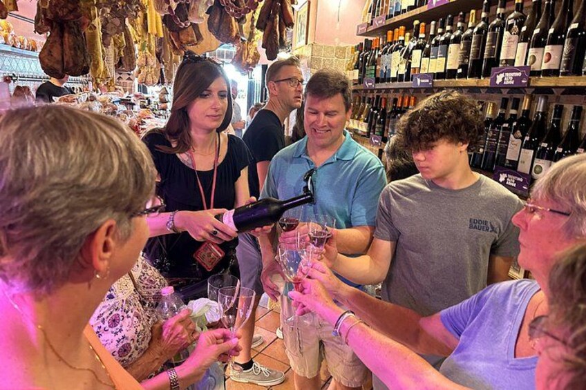 Having fun during our tour drinking local wine 5