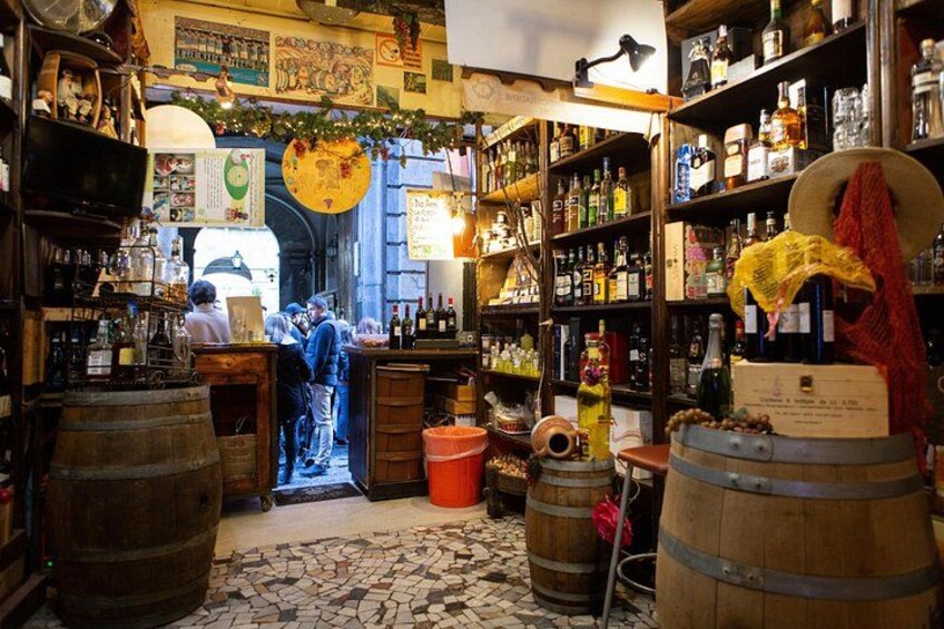 Off the Via dei Tribunali, in Naples, find wineries stuffed to the rafters. 4