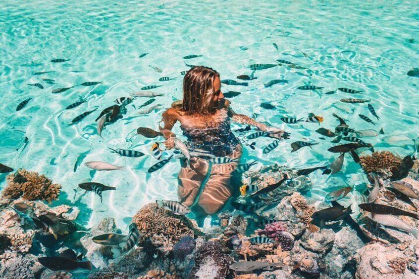 Snorkeling at the natural coral garden