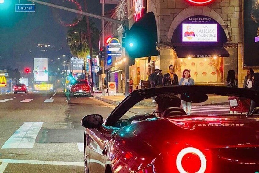 20-Minute Tour: Hollywood Blvd to Sunset Blvd in a Ferrari 1