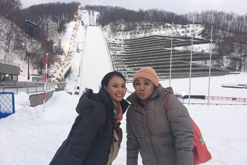 Okurayama Jump Studium in winter 2