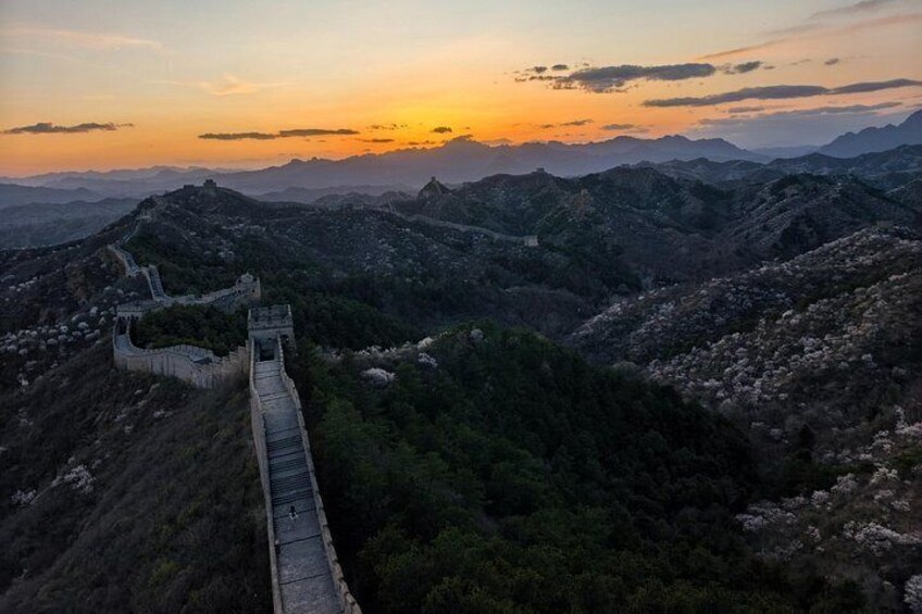 Sunset at Jinshanling Great Wall 2