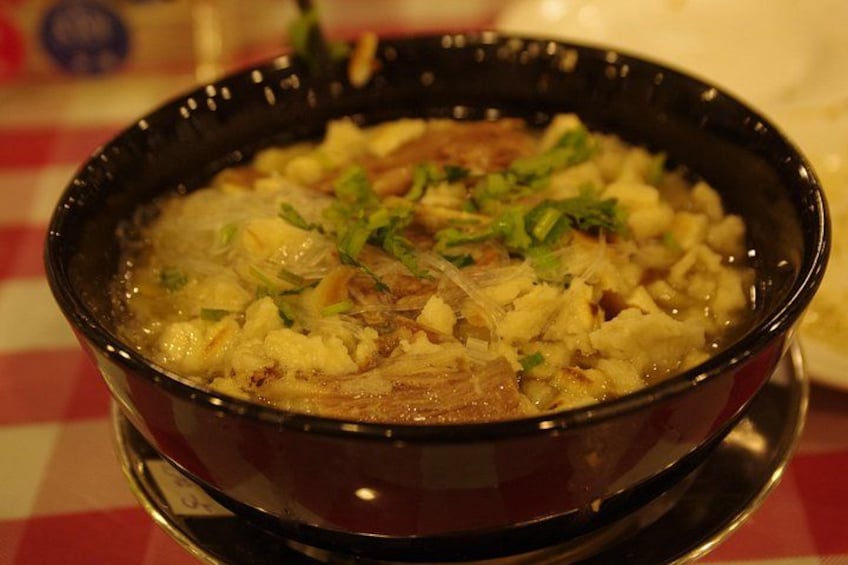 Baked Bread in Mutton Soup - most famed local staple food 3