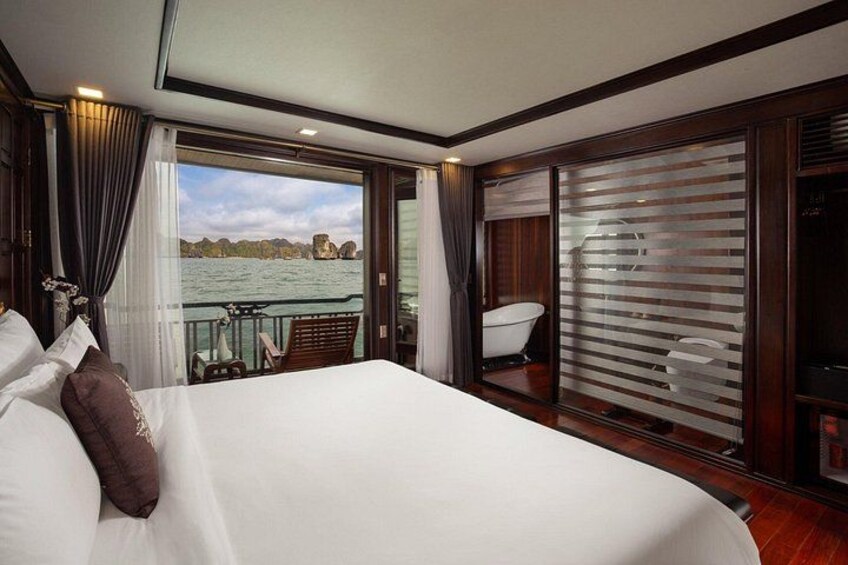 3 Day/2 Night Halong-Lan Ha Bay 5 Star Cruise with Balcony Cabin 4
