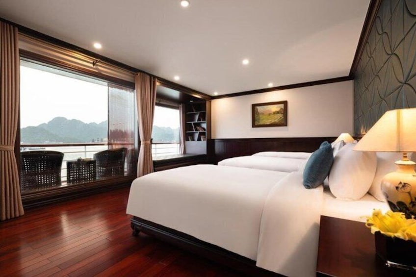 3 Day/2 Night Halong-Lan Ha Bay 5 Star Cruise with Balcony Cabin 4