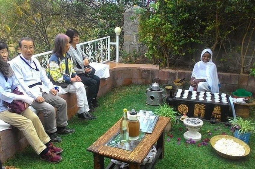 Setting of Ethiopian Coffee Ceremony 5