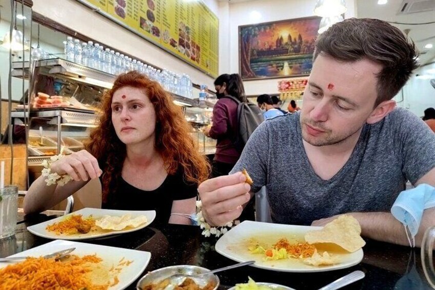 Enjoying the Malaysian lunch 4