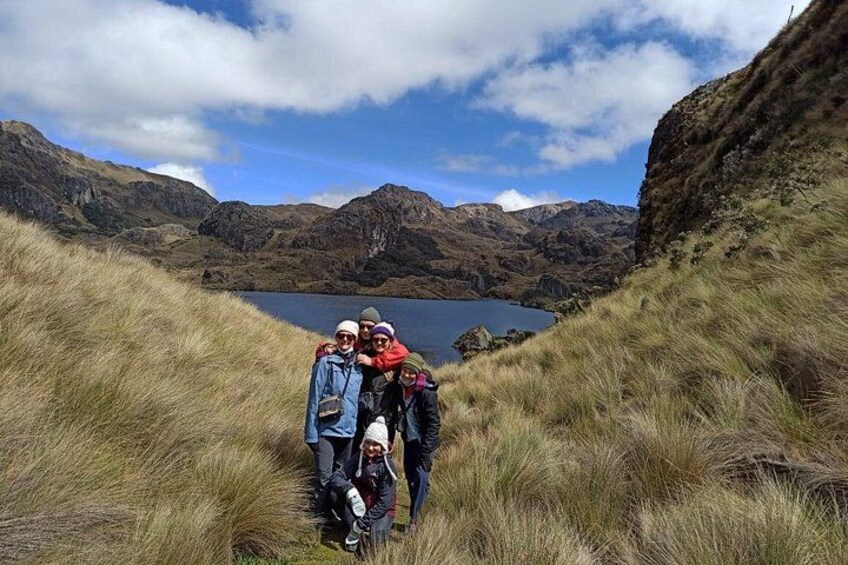 Happy family in Cajas National Park 2