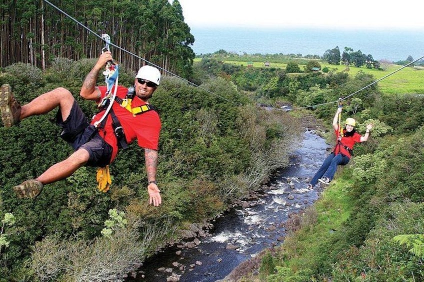 Zip over the beautiful Umauma River! 1