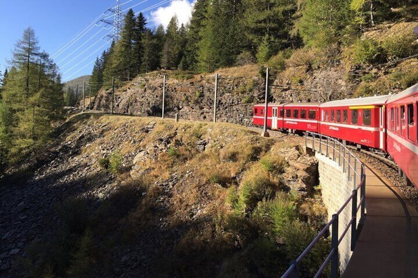 From Milan: St. Moritz and Panoramic Bernina Express Tour