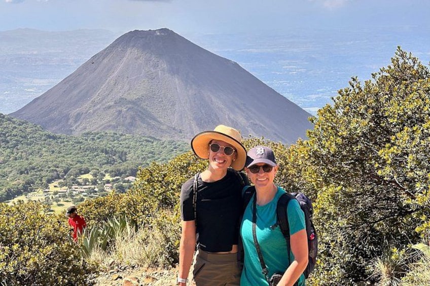 two friends are hiking the santa ana volcano hike 2