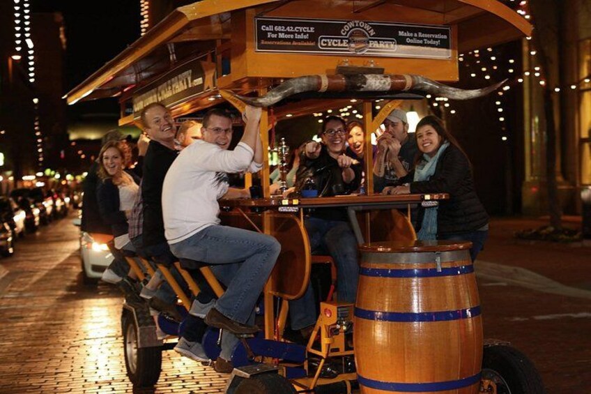 Cycle around on a big BYOB bike 2