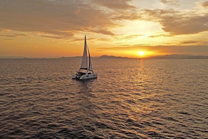 Luxury Athens Catamaran Cruise with Greek Meal & Drinks 2