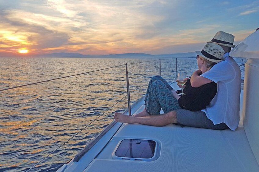 Magnificent sunset of the Aegean Sea 2