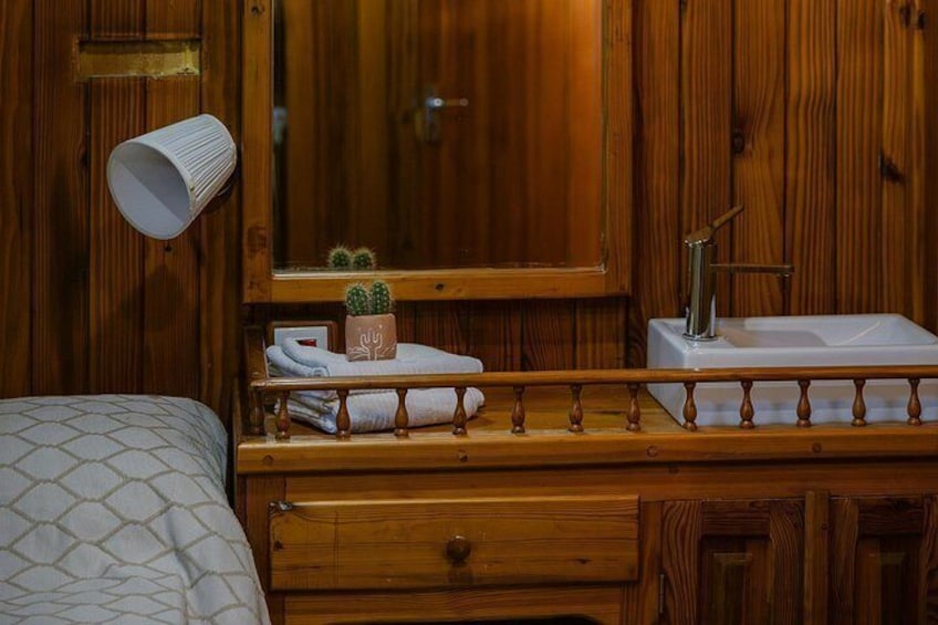 Bathrooms are available on board, providing a convenient space to change into your swimsuit 2