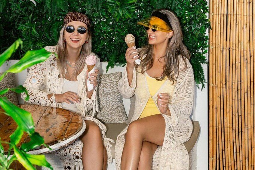 Enjoy delicious ice cream on a charming local island, a perfect treat to complement your adventure 3