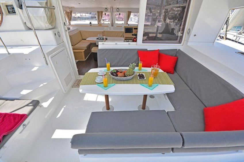 Athens Semi Private Sunset Catamaran Cruise with meal & drinks 3