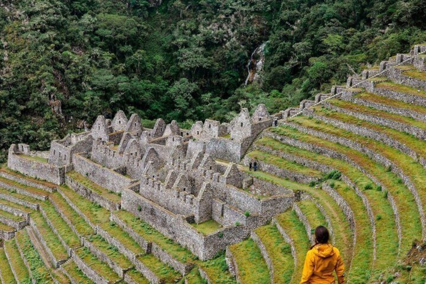 Ancient ruins with terraced steps and stone walls. 3