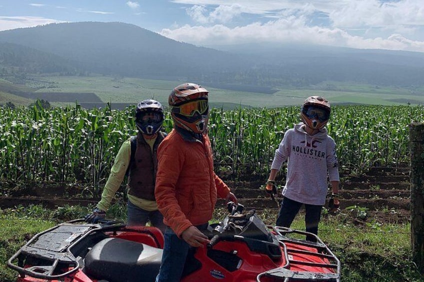 Corn field in Llanito largo, at the button Mont Melacantepec 2